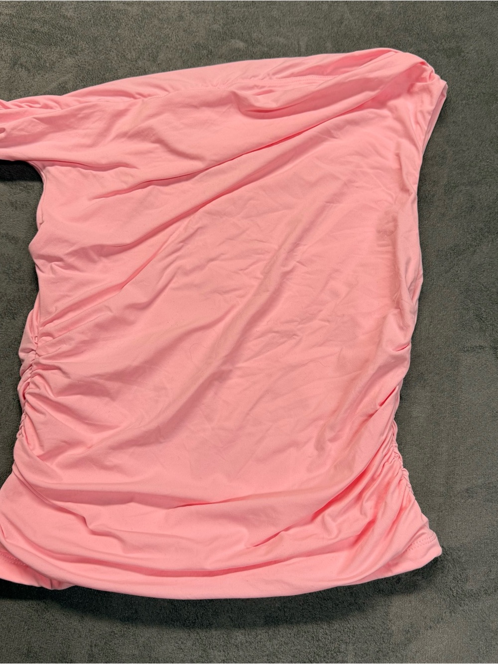 Pink One-Shoulder Tank Top